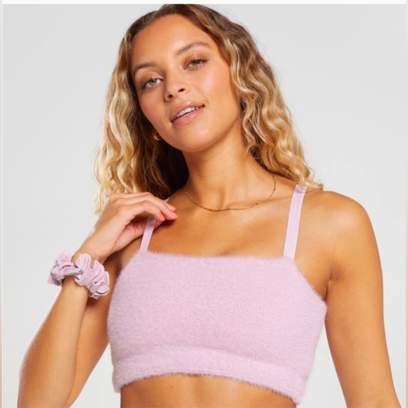 Gymshark Pink Sports Bra for Stylish Comfort. Whitney Simmons collection. Large - Picture 1 of 10